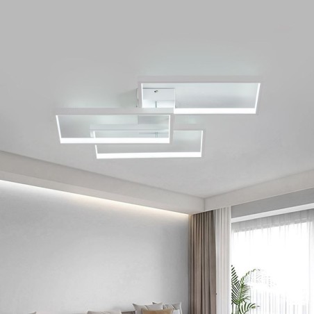Flush Mount Acrylic Geometric Rectangular Ceiling Light Flush Mount Acrylic Geometric Rectangular Ceiling Light