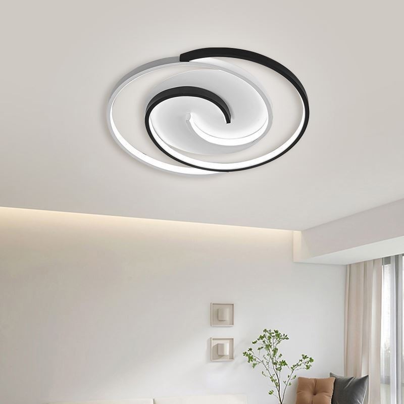 Flush Mount Acrylic Wrap Round Ceiling Light