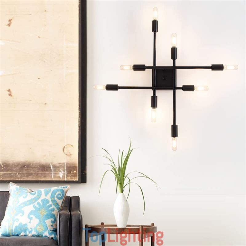 Country Retro Flush Mount American Industrial Style Decorative Ceiling Light