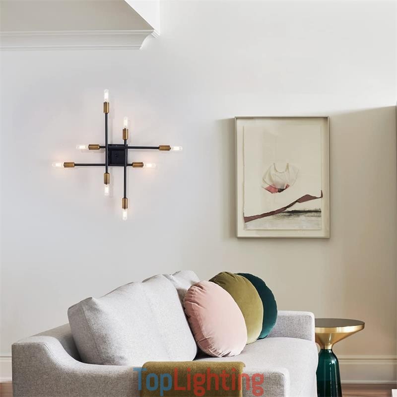 Country Retro Flush Mount American Industrial Style Decorative Ceiling Light