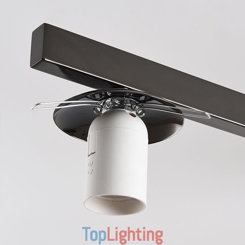 Nordic Glass Flush Mount Creative Wrought Iron Ceiling Light