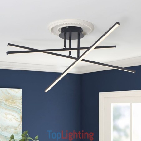 Modern Simple Flush Mount Aluminum Art Strip Ceiling Light Modern Simple Flush Mount Aluminum Art Strip Ceiling Light