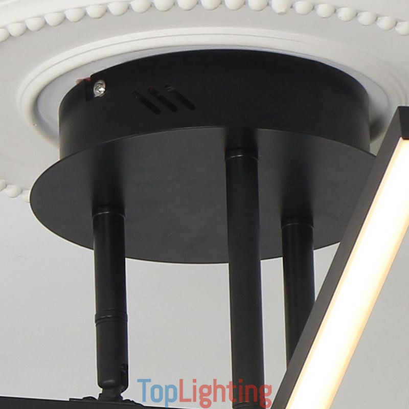 Modern Simple Flush Mount Aluminum Art Strip Ceiling Light