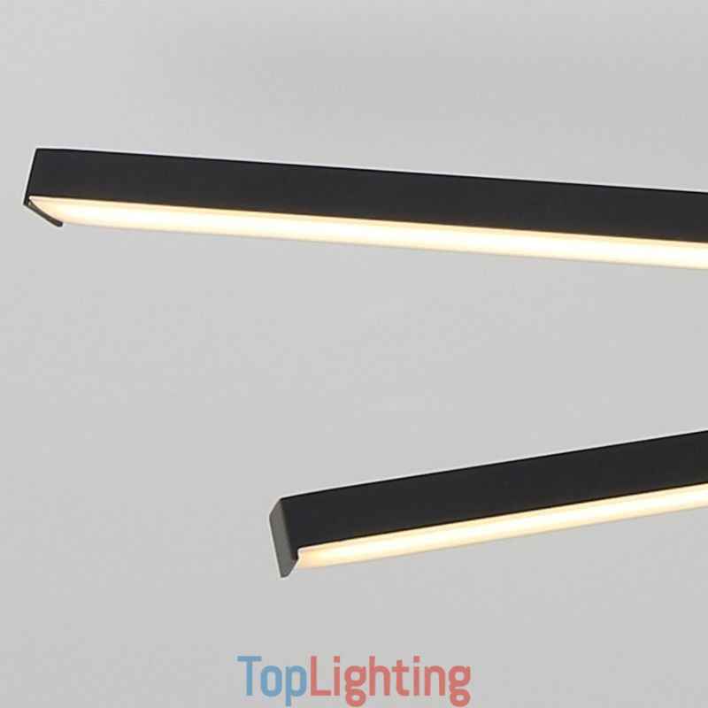 Modern Simple Flush Mount Aluminum Art Strip Ceiling Light
