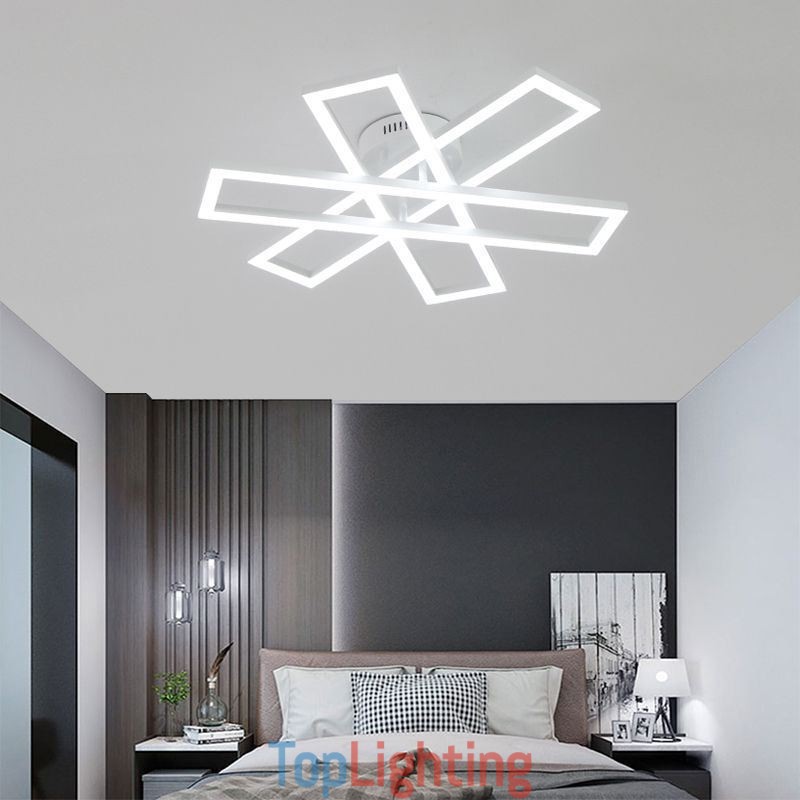 Minimalist Flush Mount Aluminum Art Windmill Ceiling Light
