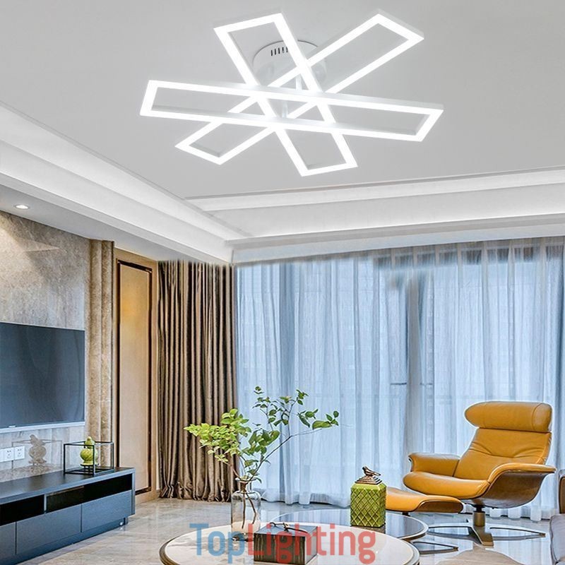 Minimalist Flush Mount Aluminum Art Windmill Ceiling Light