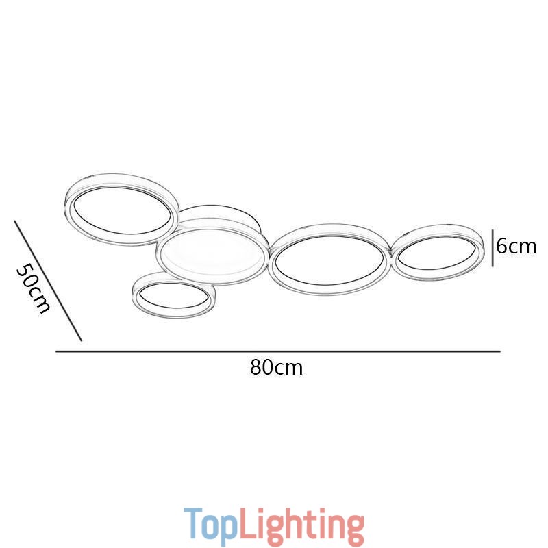 Modern Flush Mount Aluminum Art Ceiling Light