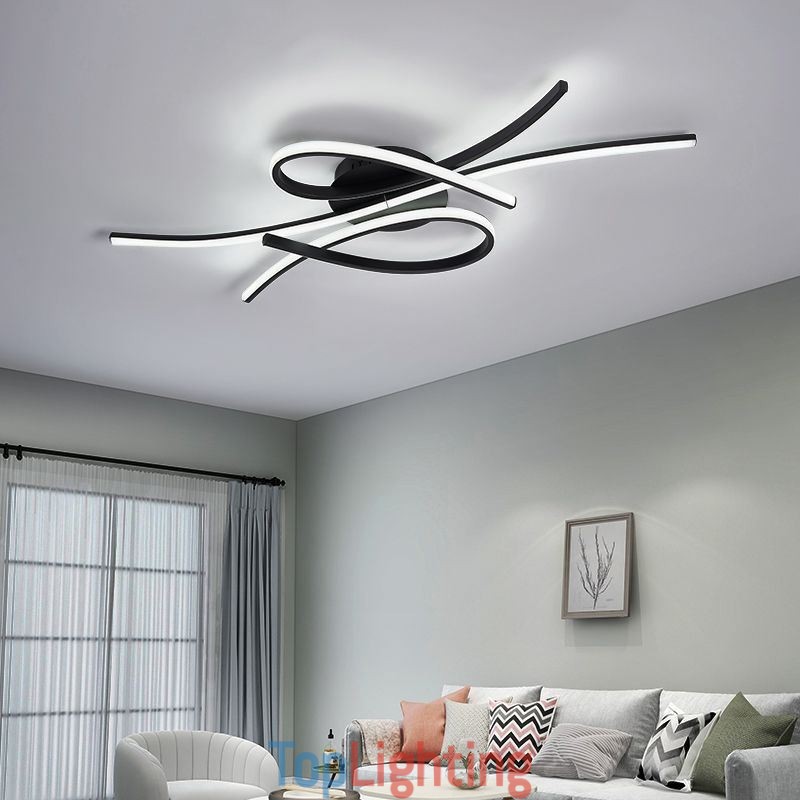 Minimalist Flush Mount Aluminum Art Butterfly Ceiling Light