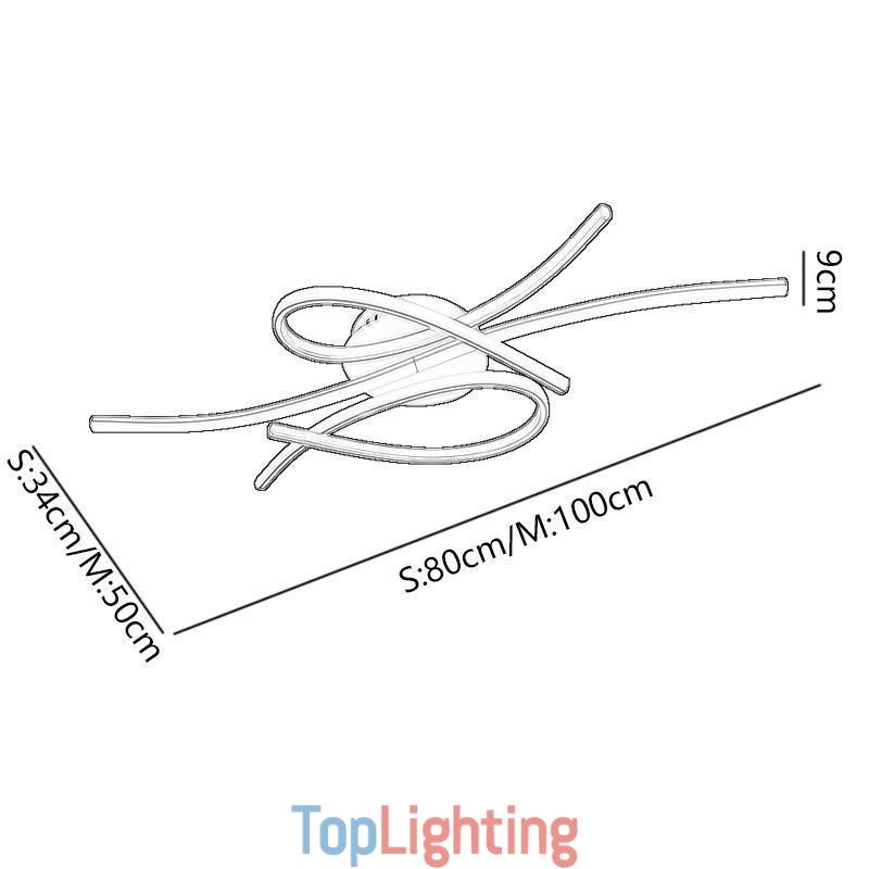 Minimalist Flush Mount Aluminum Art Butterfly Ceiling Light