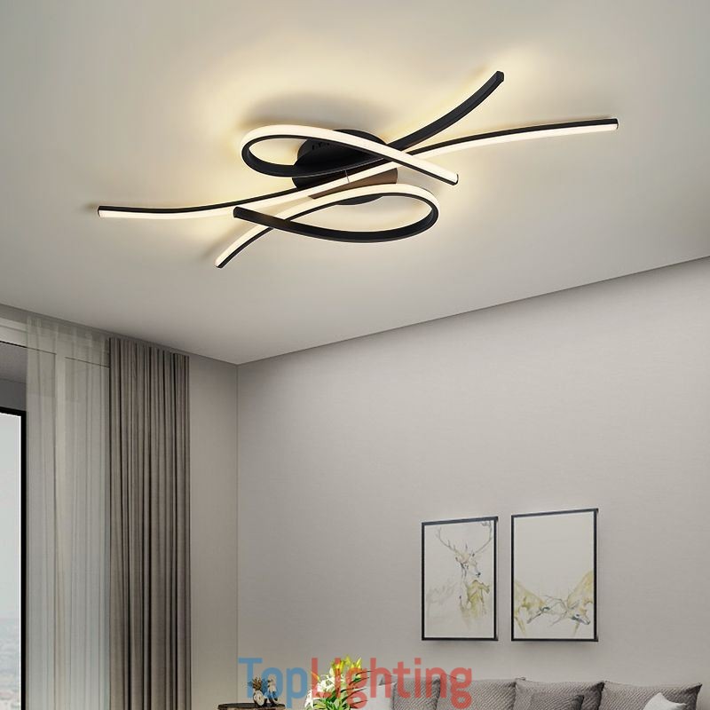 Minimalist Flush Mount Aluminum Art Butterfly Ceiling Light