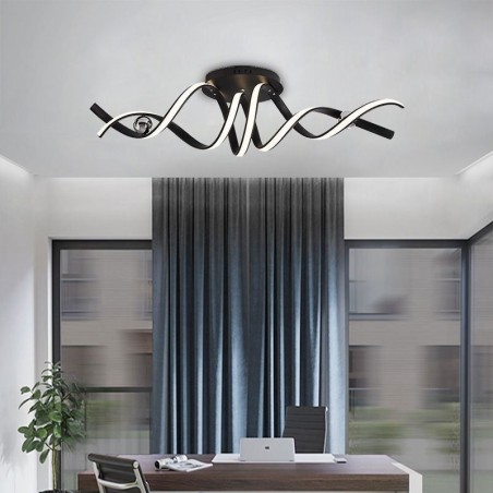 Modern Flush Mount Aluminum Art Spiral Ceiling Lamp Light Modern Flush Mount Aluminum Art Spiral Ceiling Lamp Light