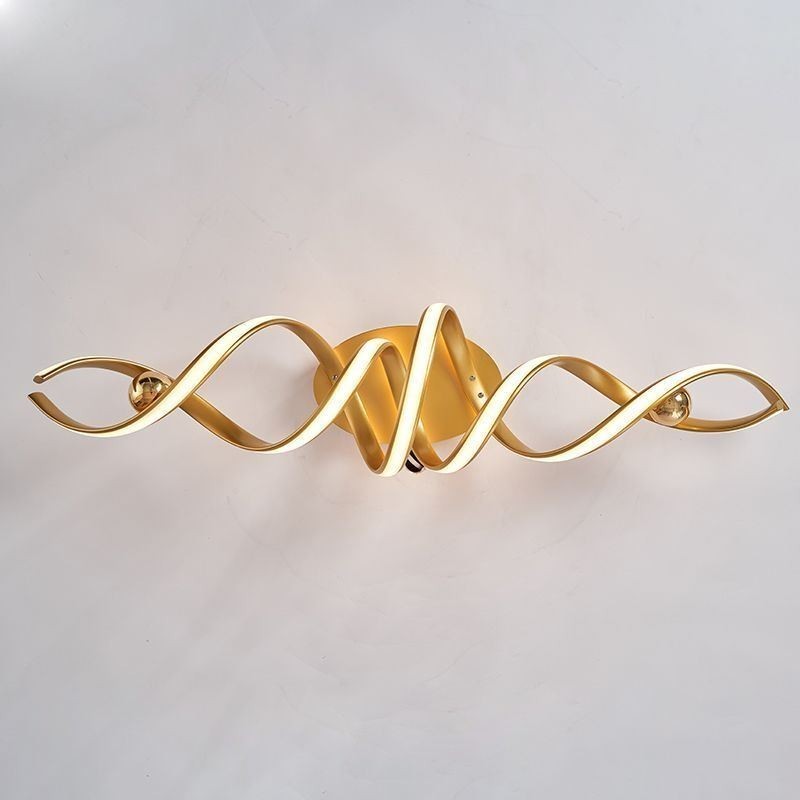 Modern Flush Mount Aluminum Art Spiral Ceiling Lamp Light