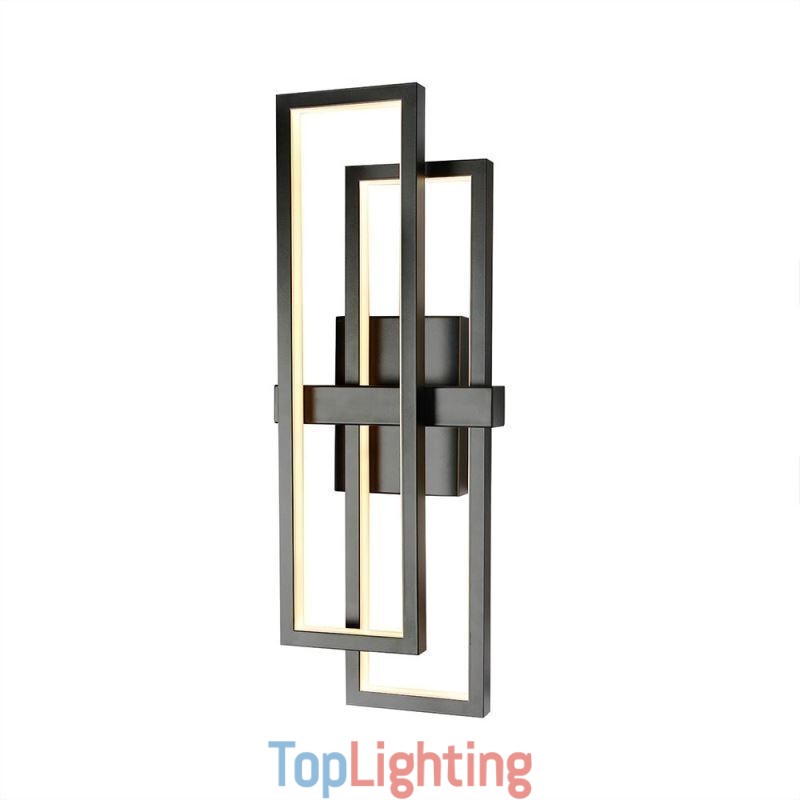 Minimalist Flush Mount Aluminum Art Geometric Square Ceiling Light
