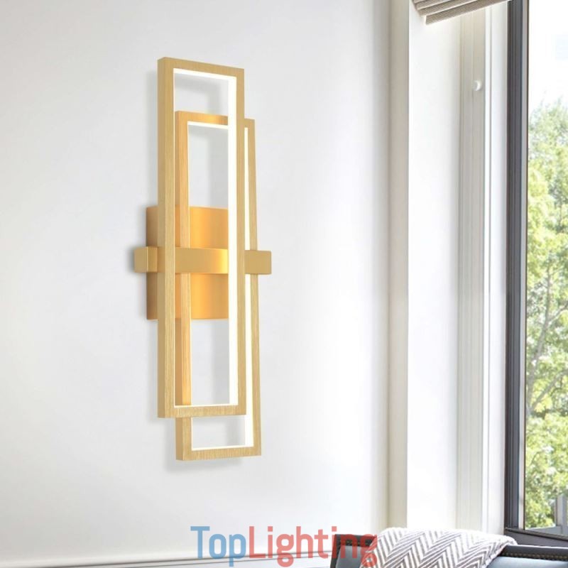 Minimalist Flush Mount Aluminum Art Geometric Square Ceiling Light