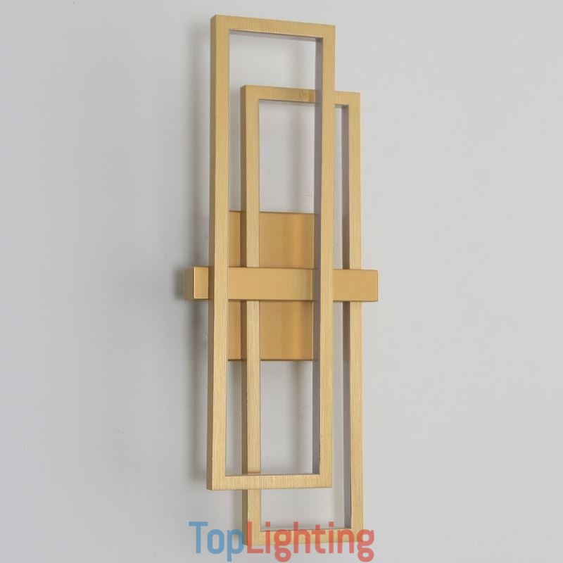 Minimalist Flush Mount Aluminum Art Geometric Square Ceiling Light
