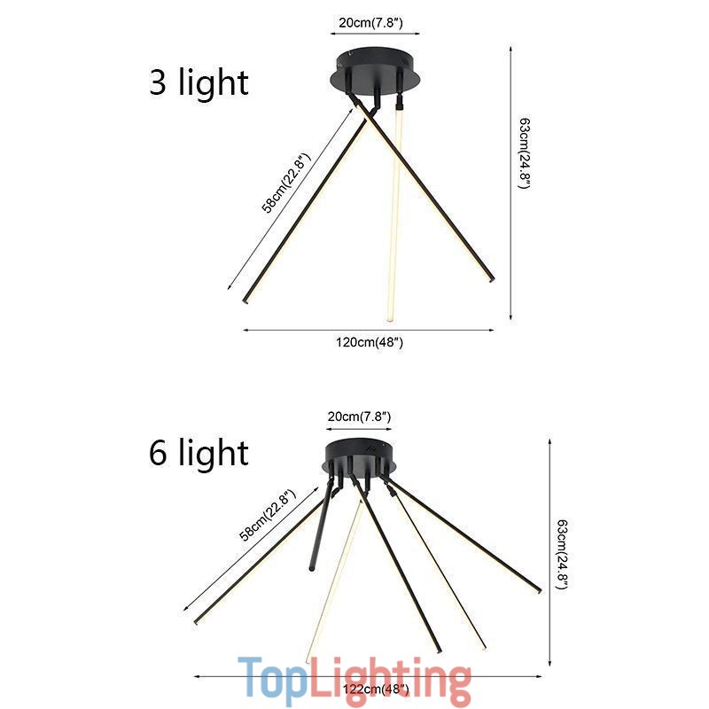 Creative Flush Mount Aluminum Art Windmill Ceiling Lamp