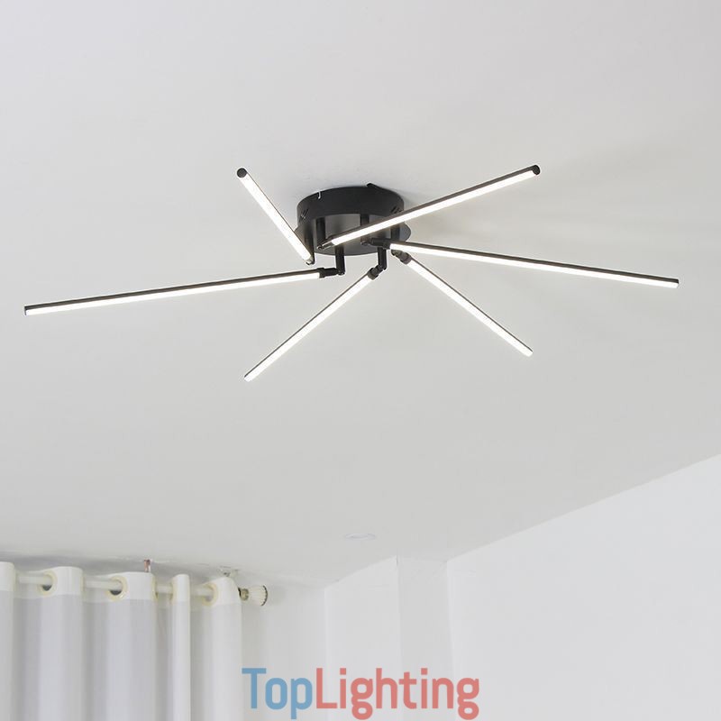 Creative Flush Mount Aluminum Art Windmill Ceiling Lamp