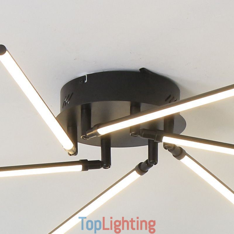 Creative Flush Mount Aluminum Art Windmill Ceiling Lamp