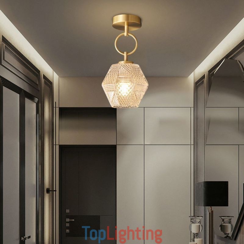 Modern Flush Mount Glass Home Lighting Creative Ceiling Light