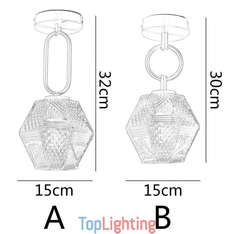 Modern Flush Mount Glass Home Lighting Creative Ceiling Light