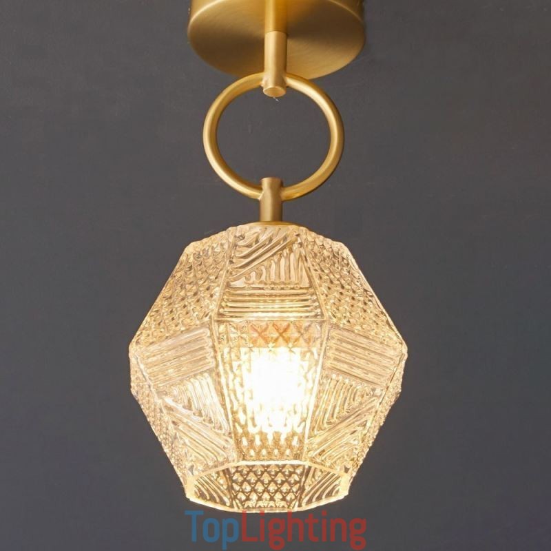 Modern Flush Mount Glass Home Lighting Creative Ceiling Light