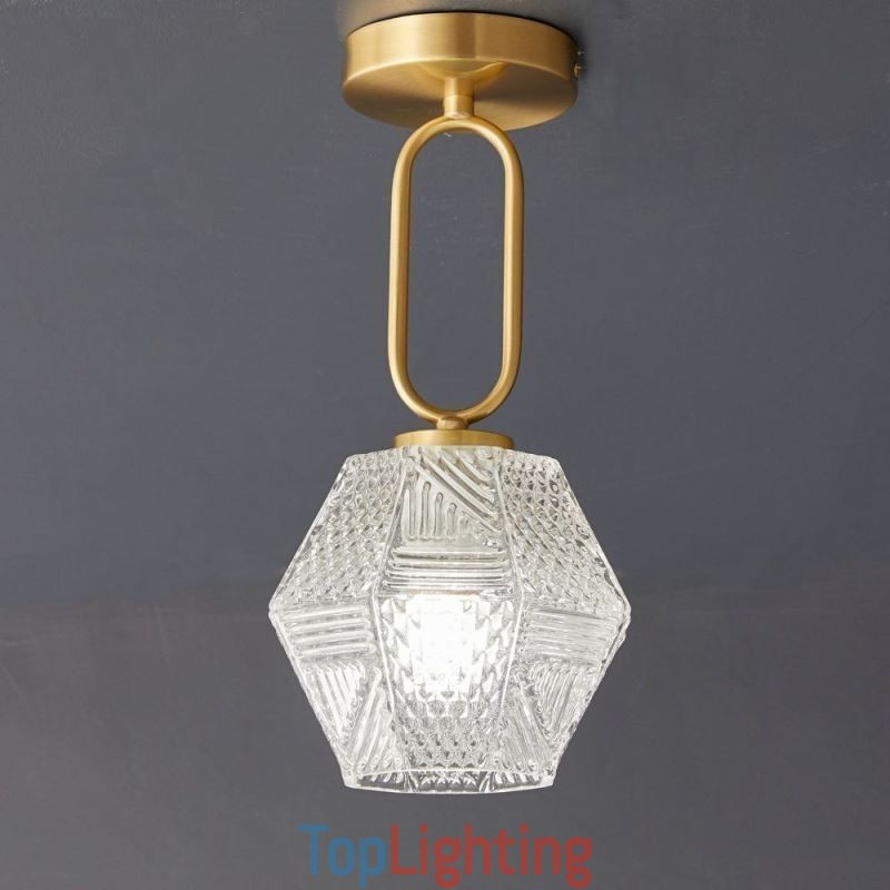 Modern Flush Mount Glass Home Lighting Creative Ceiling Light