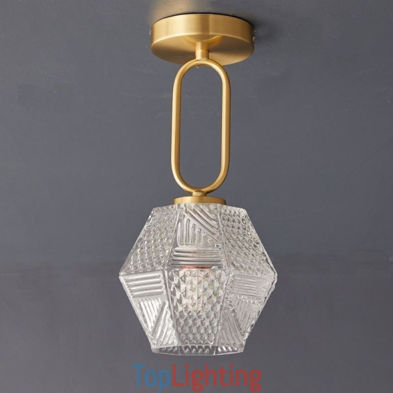 Modern Flush Mount Glass Home Lighting Creative Ceiling Light