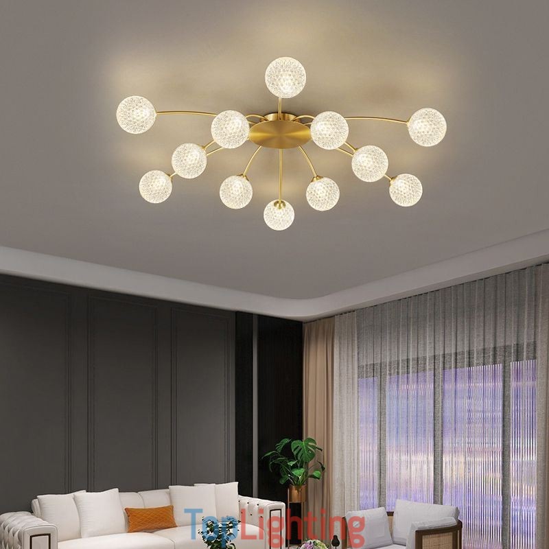 Modern Flush Mount Golden Ceiling Light Decorative Light Fixture