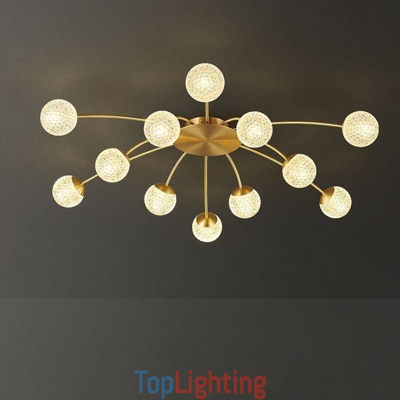 Modern Flush Mount Golden Ceiling Light Decorative Light Fixture