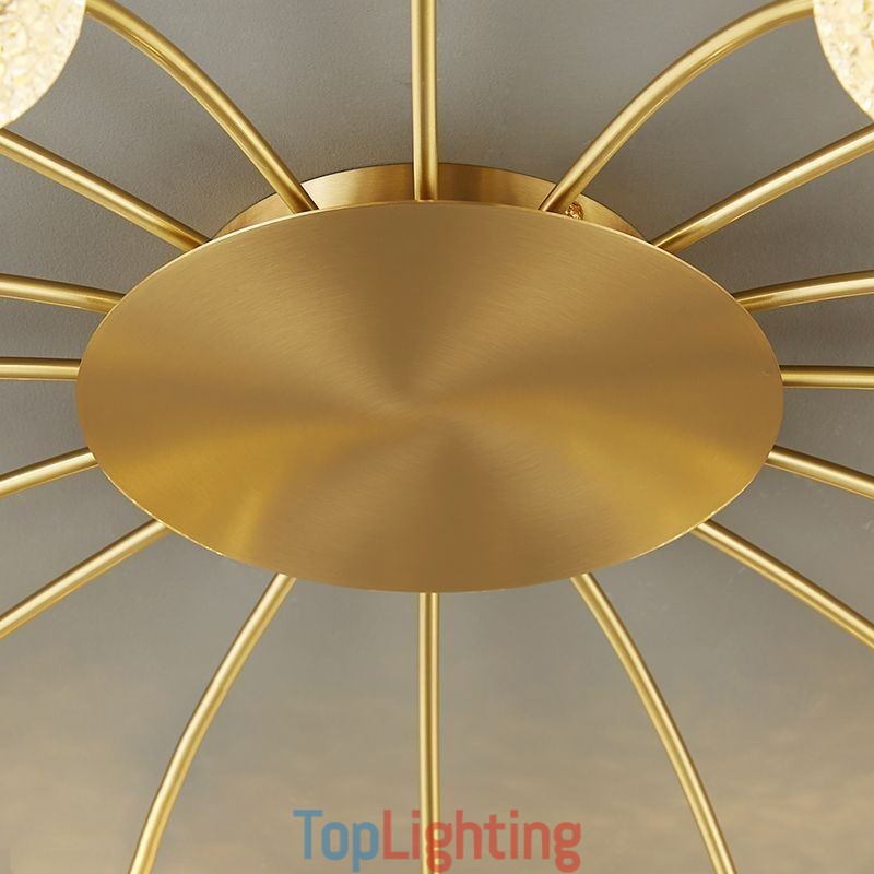 Modern Flush Mount Golden Ceiling Light Decorative Light Fixture