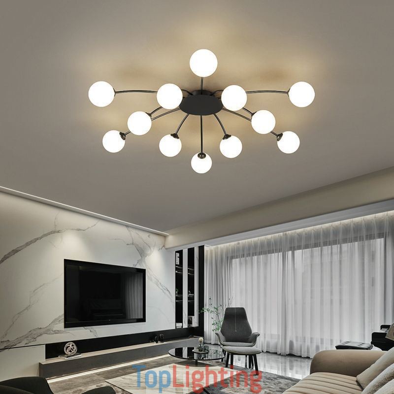 Modern Flush Mount Black Ceiling Light Decorative Light Fixture
