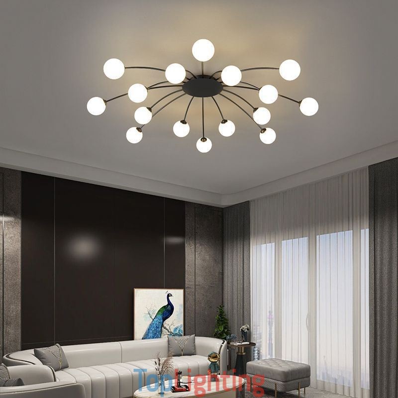 Modern Flush Mount Black Ceiling Light Decorative Light Fixture