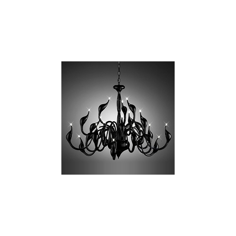 Modern Chandelier Light 24 Lights G4 Black Painting