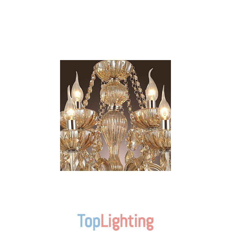 Chandelier Crystal Luxury Modern 2 Tiers Living 12 Lights