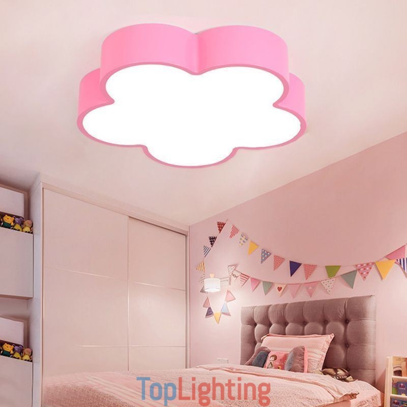 Cartoon Ceiling Light Modern Flower Flush Mount