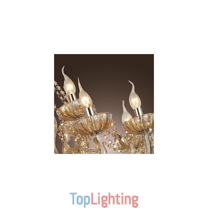 Chandelier Crystal Luxury Modern 2 Tiers Living 12 Lights
