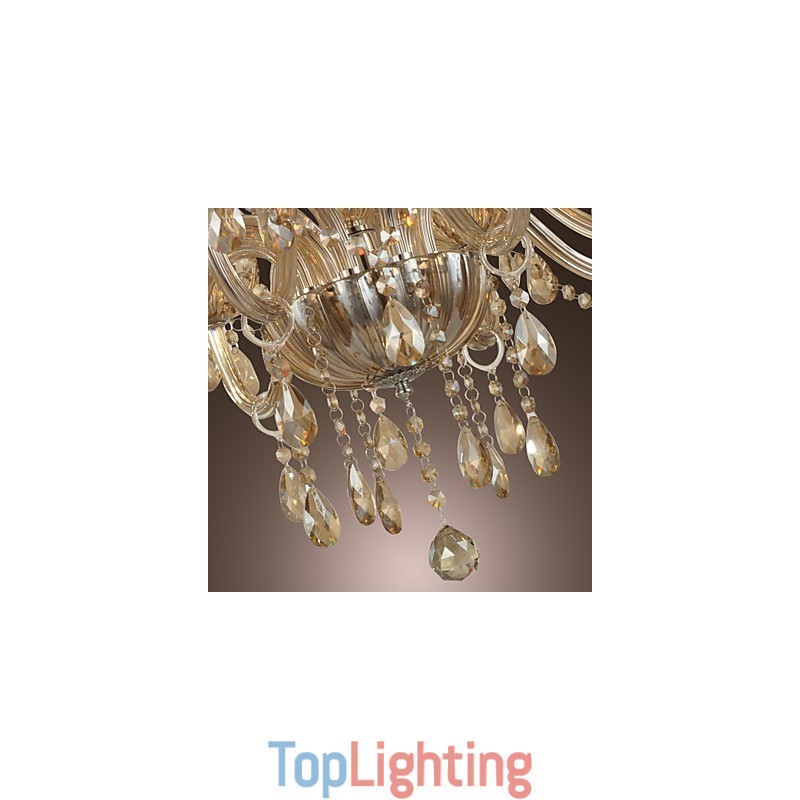 Chandelier Crystal Luxury Modern 2 Tiers Living 12 Lights