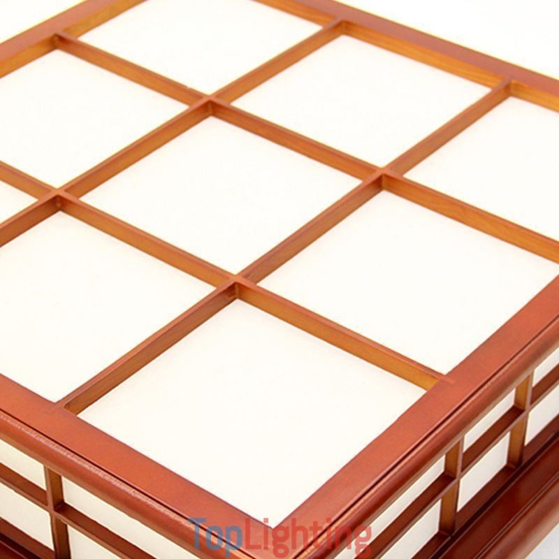 Retro Style Ceiling Light Wooden Flush Mount