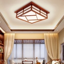 Retro Style Ceiling Light Square Flush Mount