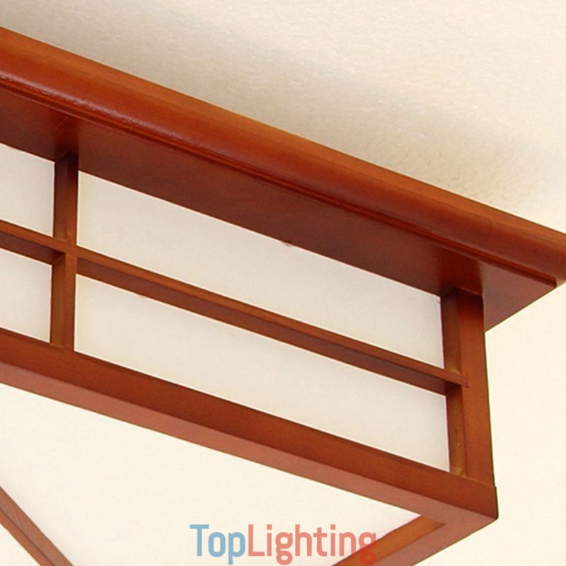 Retro Style Ceiling Light Square Flush Mount