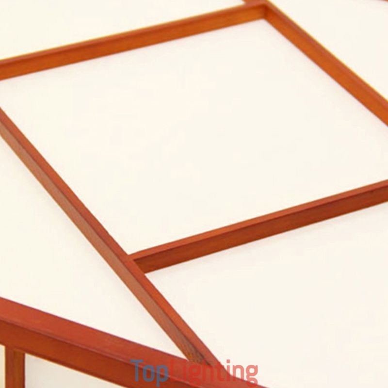 Retro Style Ceiling Light Square Flush Mount