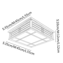 Retro Ceiling Light Decorative Wooden Ceiling Lamp