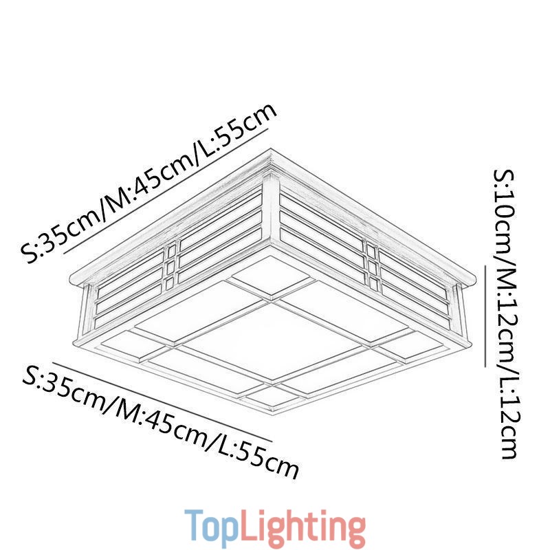 Retro Ceiling Light Decorative Wooden Ceiling Lamp