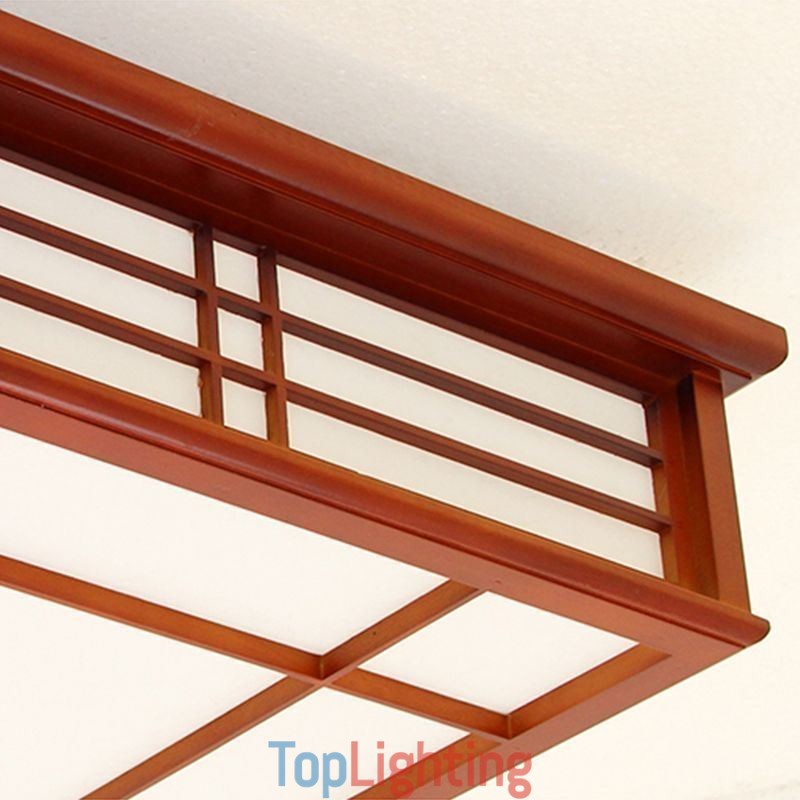 Retro Ceiling Light Decorative Wooden Ceiling Lamp