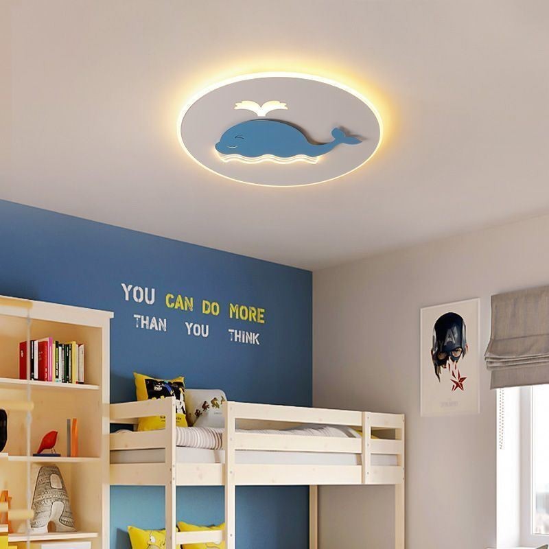 Modern Creative Ceiling Lamp Whale Ceiling Light