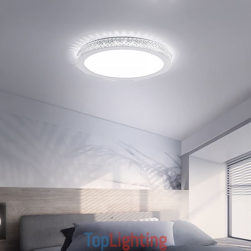 Modern Ceiling Light Shinny Diamond Flush Mount