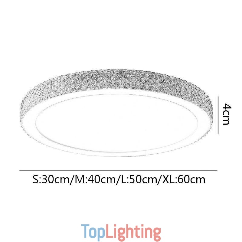 Modern Ceiling Light Shinny Diamond Flush Mount