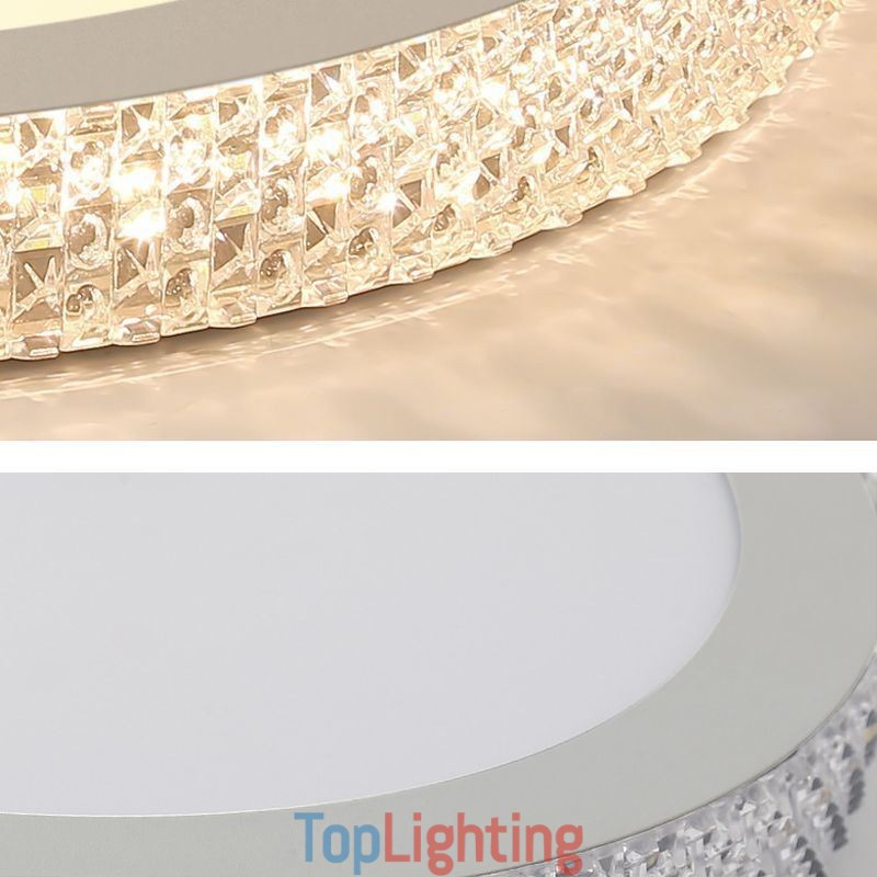 Modern Ceiling Light Shinny Diamond Flush Mount