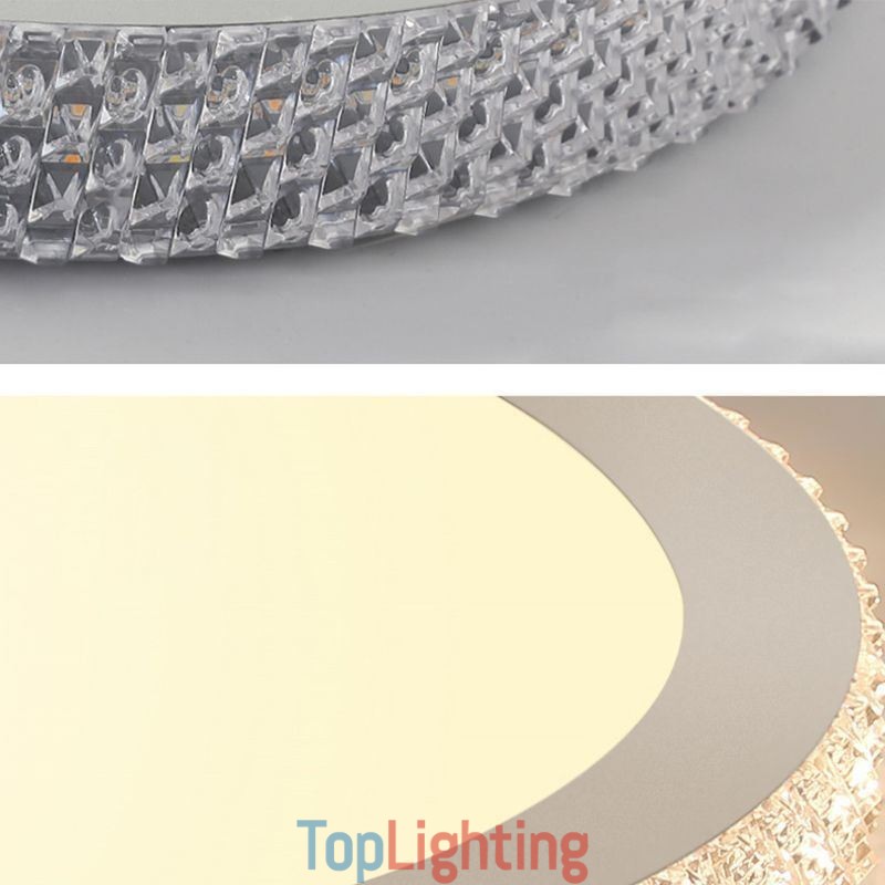 Modern Ceiling Light Shinny Diamond Flush Mount