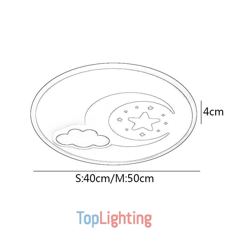 Simplicity Ceiling Light Moon & Star Ceiling Lamp